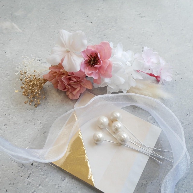 Lomeri O10 Organza Ribbon Hair Ornament (3 Colors) (White)