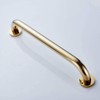 700Brass 24-Inch Grab Bar Safety Handrail, Polished Gold, Heavy-Duty Construction