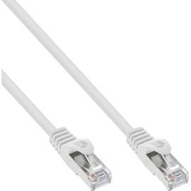 InLine® Patch cord, InLine®, S-FTP, Cat. 5e, white, 5m