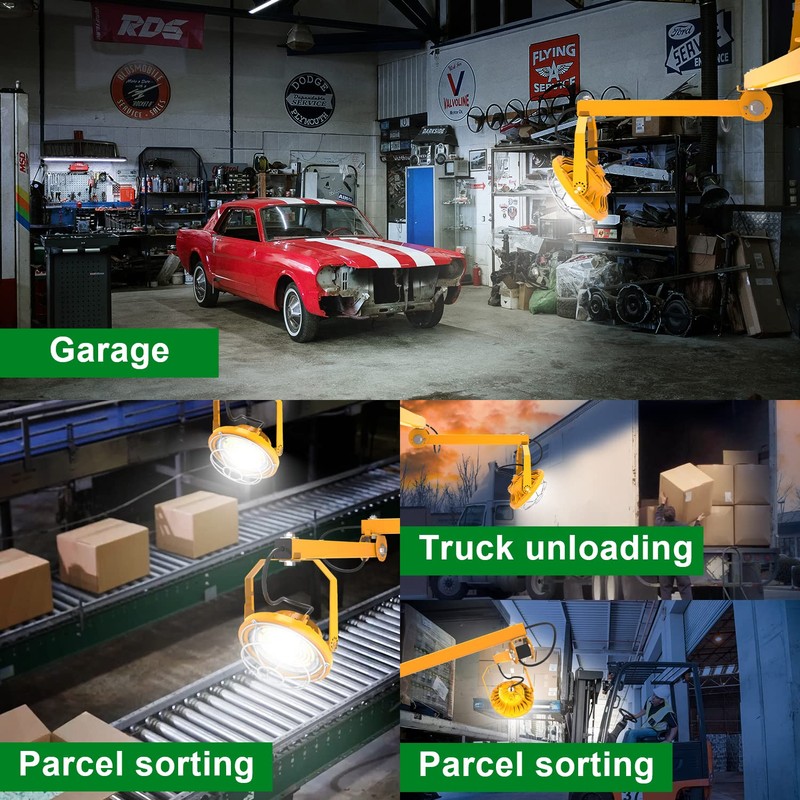 OSTEK 30W LED Loading Dock Lights with Swing Single Folding