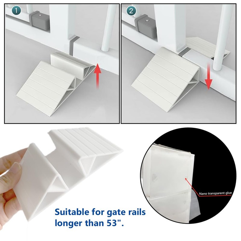 Pet Gate Triangle Stabilize Support, Anti-Kick Fall Prevention Reinforce Card