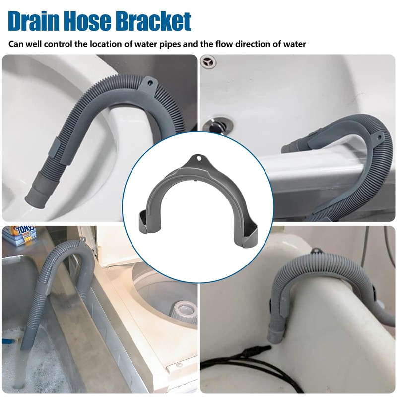 Washing Machine Drain Hose Holder Hook - U Shaped Drain