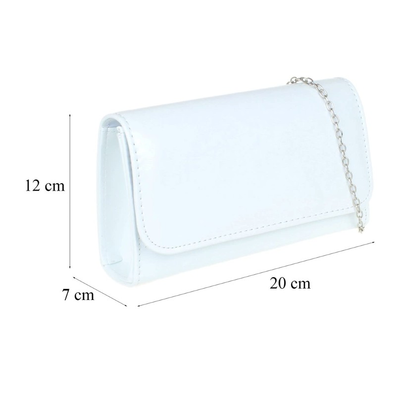 Girly Handbags Women's Patent Clutch Shiny Evening Bag Party Wedding,