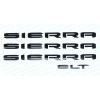 GMC 4PCS Gloss Black Letters Emblem Nameplate Badge for 2019