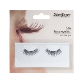 Stargazer Feather Eye Lashes style 73, synthetic lash pair includes glue.