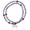 Amethyst Twist 4mm Rosary Bracelet