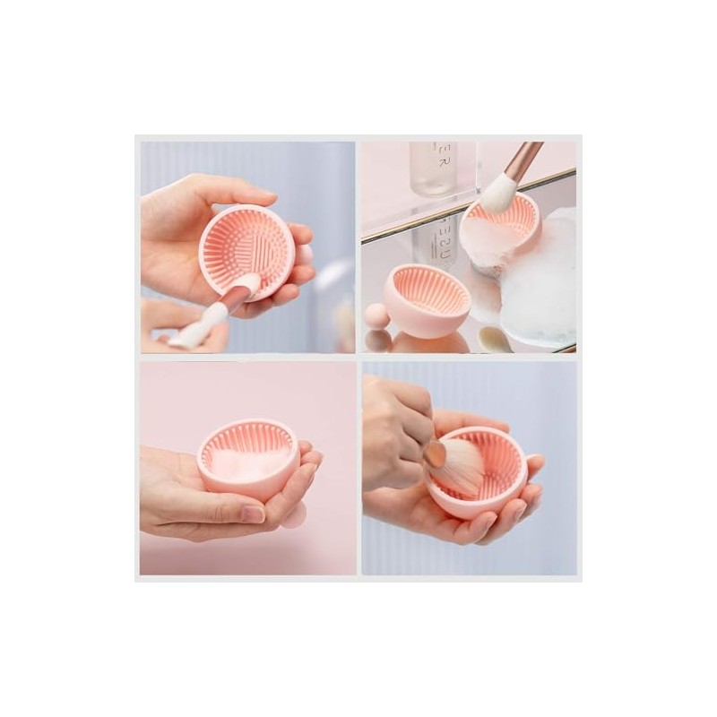 Limpiador de brochas de maquillaje