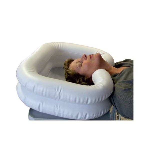 Kozee Komforts Heavy Duty Inflatable Hair Wash Tray Bowl Basin for Use in Bed Chair Wheelchair