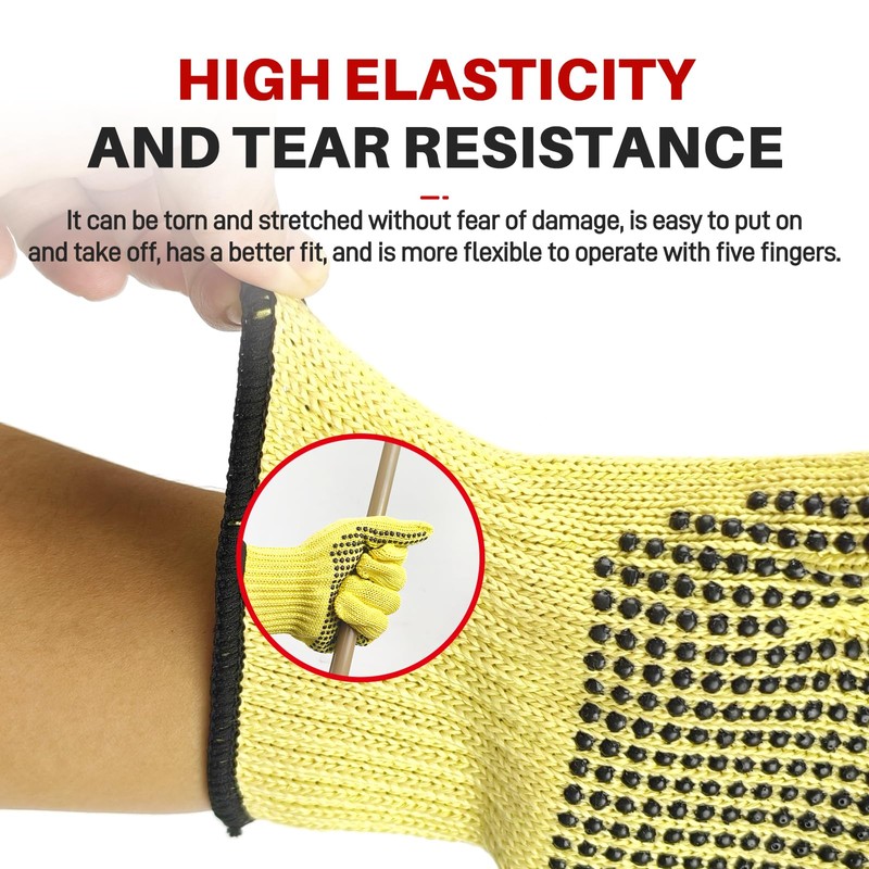 GOL-SIV A4 Cut Resistant Gloves, Safety Working Gloves For Women,Men,Protective