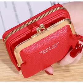 Card and Coin Wallet - Color: Black