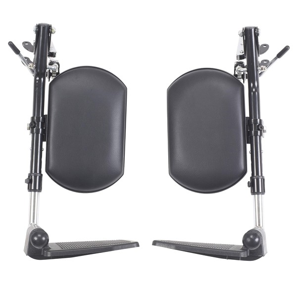 Drive Medical Elevating Legrests for use with Chrome Sport, Cirrus IV with Chrome Frame, Viper Wheelchairs - 1 Pair, LELR-TF