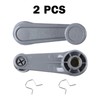 Interior Window Crank Handle, Textured Gray Grey, for Various Toyota