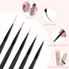 Flintronic 5Pcs Nail Art Liner Brushes, Painting Design Brush Set,