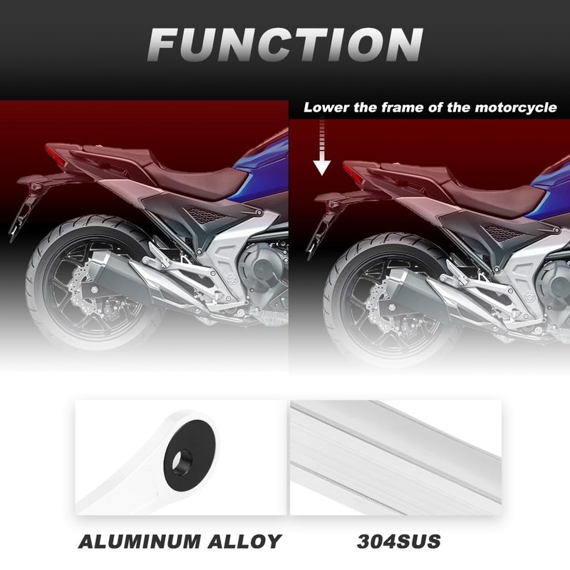 Xitomer 0-1.2'' Adjustable Lowering kit, Fit for Gen 3 KLR650