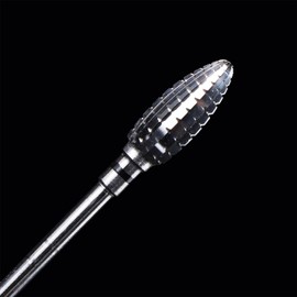 Beautilux Nagelfräser bits, Bohrer für Nägel, 3/32 Zoll Nagel-Bits, Nagelfräser Aufsätze, für Nagelbohrer Wolframkarbid-Bohrer für Maniküre entfernen Acryl oder hartem Gel (NDB-CONE-XC)