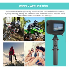 MEKNIC Windscreen Windslayer Cover Housing Frame Case for DJI OSMO Action 3 4 Foam Wind Noise Reduction Sponge Video Muffler Housing Windproof Case Accessories for Audio Recording