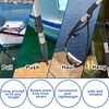 Telescoping Boat Hook Pole for Docking, 2.46-12ft Boat Hook long