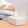 tegongse Wipes Holder with Lid, Wet Wipe Dispenser, Tissue Box