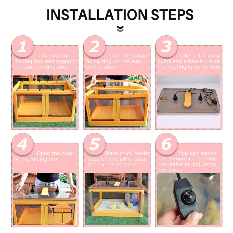 Chicken Brooder Box for Chicks Chicken Brooder Box Kit with