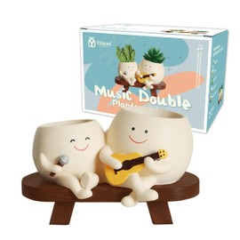 yiilead Smiley Face Flower Pot