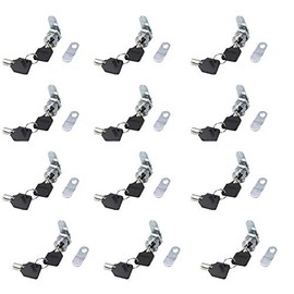 X-Haibei RV Tubular Cam Lock Keyed Alike 12 Pack 7/8 inch 20MM for Camper or Trailer Door,Cabinet, Cupboards