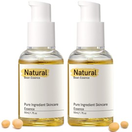 Bean Essence, 2 Pack Gentle Mild Exfoliating Hydrating Essence With Hyaluronic Acid Serum for Face Korea Skin Daily Care Hydrates & Plumps Dry Skin, 1.7OZ