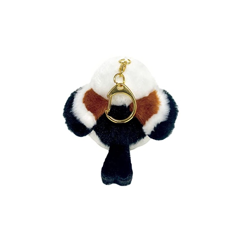 Amuse AMUFUN Fukufuku Shimaenaga Plush Toy Mascot Keychain, Shima-chan Red