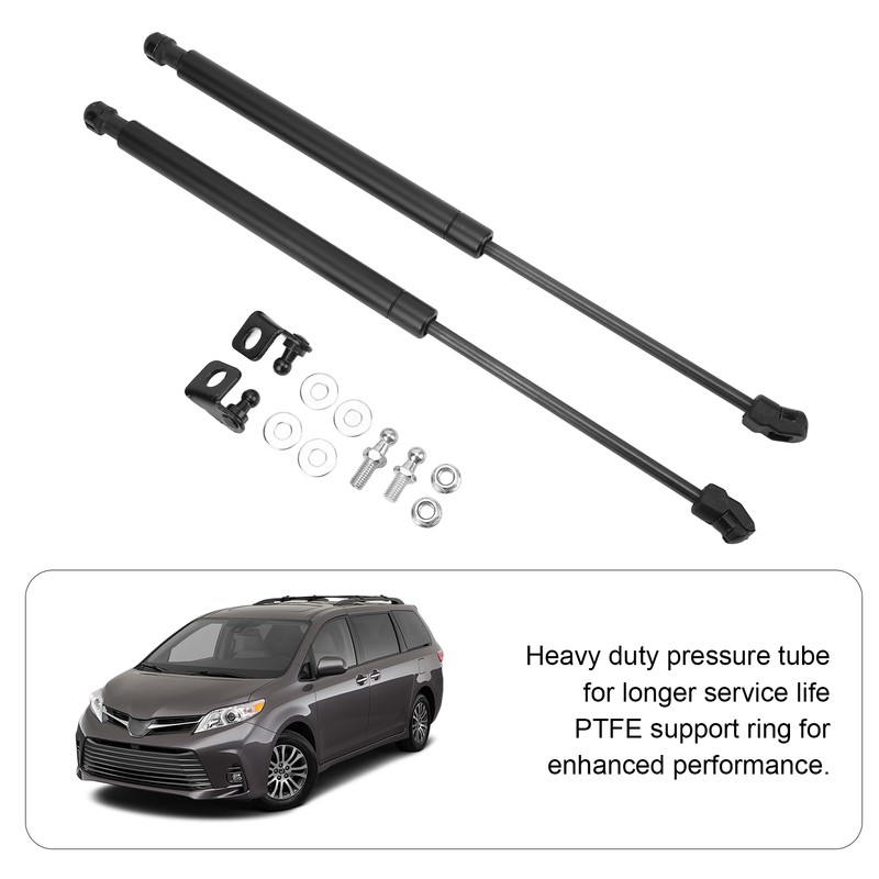 Pair Hood Bonnet Lift Support Gas Shock Struts Carbon Steel