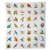 Lalikul Fabric Birds, 100% Cotton Pictures, 42 Different Motifs, Fat