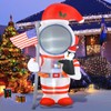 Inflatable Christmas Yard Decorations Blow Ups Red Astronaut Spaceman with