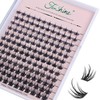 Fenshine Cluster Lashes Individual Lashes Wide Stem C/D Curl 9-15