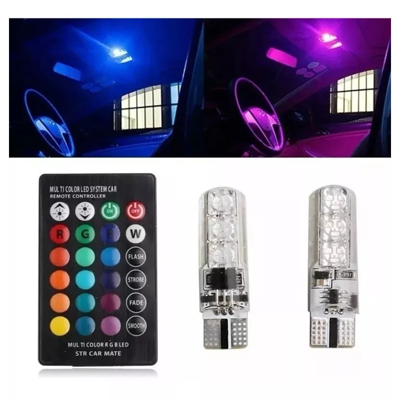 Corp.Res Electronics Par Led T10 Pellizco Rgb A Control Estrobo