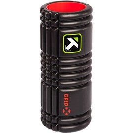 TriggerPoint 04406 Grid Foam Roller, X, Black, Myofascial Release, Massage, Hard Model