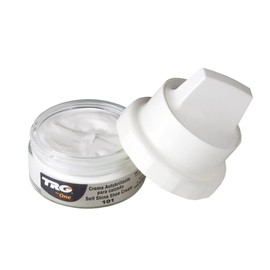 TRG Shoe Cream 1.7 Ounce Shoe Cream Amazing Vibrant Colors! | Shoe Care Self Shine Leather Boots, and Leather Shoes (#01 White)