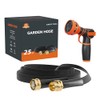 Giraffe Tools 25FT Lightweight Kink-Free Garden Hose with Nozzle