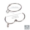 Openable Curtain Rings with Eyelets,1.25inch Heavy Duty Rustproof Metal Drapery