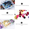 FOMIYES 3pcs DIY Nail Art Charms Glitter Dust Sequins Paillette