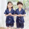 Pijama Niño Niña Pijama De Seda De Manga Conjunto Lindo