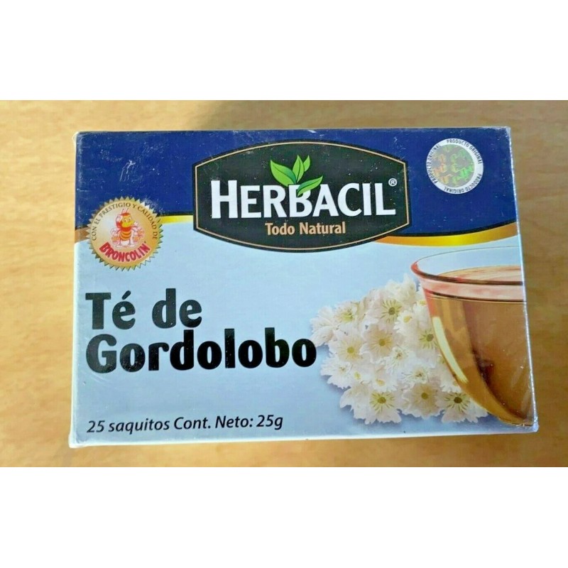 Herbacil Mullein Tea, te gordolobo All Natural, 25 Bags Net.Wt.
