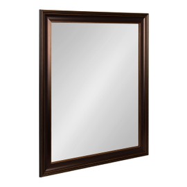 Kate and Laurel Galiano Traditional Framed Rectangle Bathroom Vanity Mirror, 27 x 33, Bronze, Classic Rectangular Bathroom Mirror for Over Sink or for Use as Entryway or Living Room Decor