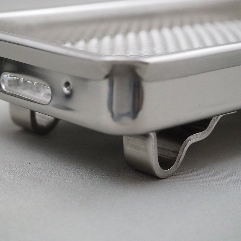 Incense Plate for Graves, High Quality Stainless Steel, Wave Leg