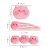Miry Pink Cerdito Pinza Pelo Pig Set De 3 Cabello