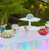 Wensdr 12 Packs Large Iridescent Tablecloths 54x108 inches Shiny Table