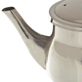 Stainless Steel Gooseneck Tea Pot w/Vented Hinged Lid, 20 Fluid Ounces (2-3 Cups) by Pride Of India