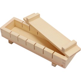 Ichihara Woodworkshop Sushi Push Sushi Cypress, Length 10.8 x Width 3.3 x Height 2.2 inches (27.5 x 8.5 x 5.5 cm), Tree Woman, 7 Pieces