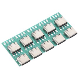 PCB Board Support Module USB Type-C Board:3.1 Type C Female Connector Board Female Connector Type PCB Converter,10 pcs