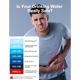 Tds Meter Digital Water Tester - Affordable & Reliable Water Testing Kits for Drinking Water - 0-9990ppm - 1s Get Accurate Reasult for Home, Well, Tap Water Quality Test and More!