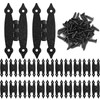 Murtenze 24 Pack 3.5 Inch Black Antique Cast Iron Cabinet