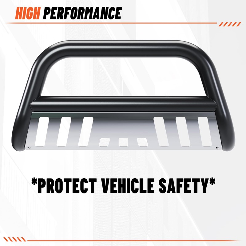 ECOTRIC Bull Bar Compatible with 2005-2015 Toyota Tacoma 3" Tube