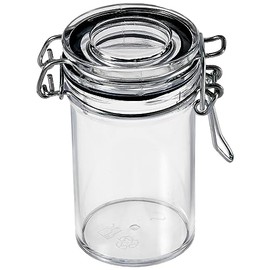 Bluesky Trading MiniWare Clear Plastic Mason Jar (Pack Of 4) - 3 Oz. - Chic Design, Perfect for Parties, Events, Food Storage, Party Favors, DIY Crafts, & More